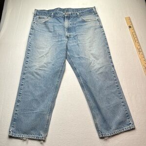Vintage Carhartt Men's B160 DST Blue Relaxed Fit Jeans Size 42 42x28 lightwash